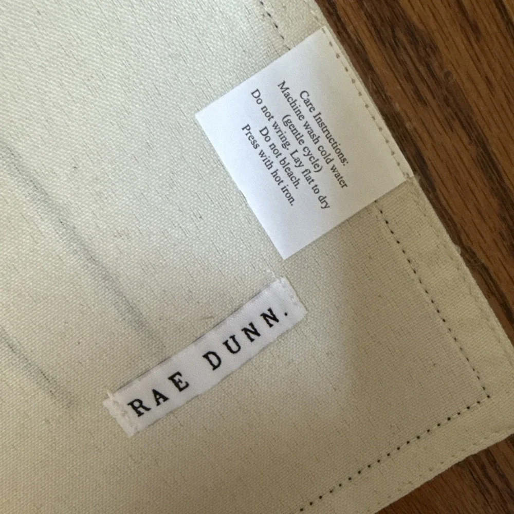 Rae Dunn FAMILY. Embroidered Table Runner 14